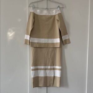 JONATHAN SIMKHAI skirt and top set